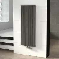 Maxaro Uranus Designradiator | 47x120 cm Lichtgrijs 999 Watt Aluminium Centrale verwarming