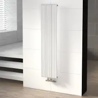 Maxaro Uranus Designradiator | 28x120 cm Mat wit 599 Watt Aluminium Centrale verwarming