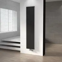 Maxaro Jupiter Designradiator | 37,5x180 cm Mat zwart 1052 Watt Aluminium Centrale verwarming