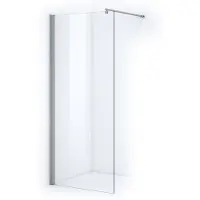Maxaro Zircon Essence Inloopdouche | 90 cm Chroom Helder glas Vaste wand