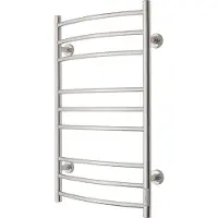 TVS Design Eldo 9 gebogen elektrische radiator RVS 120W 86x53cm