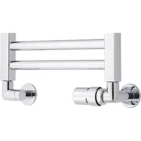 TVS Design Valves 120 aansluitset haaks rechts chroom