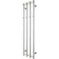 TVS Design Eldo 4 elektrische radiator rond RVS gepolijst 120W 140x34,5cm
