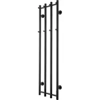 TVS Design Eldo 4 elektrische radiator rond zwart 120W 140x34,5cm
