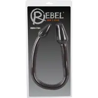 Rebel – Anaal Plug met Dubbele Uiteinden voor een Intensieve Afwisseling – 78 cm - Zwart