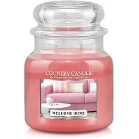 Country Candle Landelijke kaars "Welcome Home" middelgrote kaars - warme geur