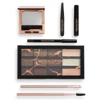 Makeup Revolution Brow Shaping Kit With Bag Gift Set - Wenkbrauw - Make-up Cadeau - Cadeauset