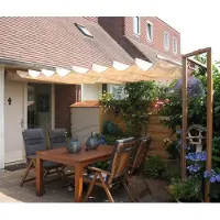 CamoBob - schaduwdoek wavesail 200x500cm - sand/natural