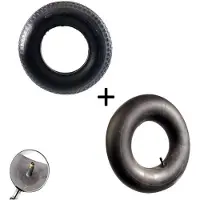 Benson Binnen- en buitenband set - kruiwagen en skelter - 400 mm diameter - 100 mm breedte - blokprofiel