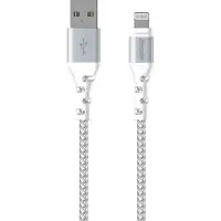Energizer Metall / geflochtenes Nylonkabel - Lightning - 2m, weiss