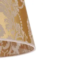 Duolla Lampenkap Cone hoogte 25,5 cm, goud, messing / goud, Textiel / Stof / Zijde