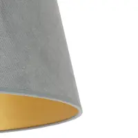 Duolla Kap Cone, hoogte 22,5 cm, mintgroen/goud Cone, groen, Textiel / Stof / Zijde
