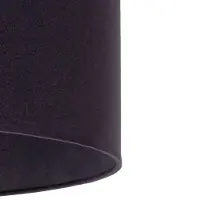 Duolla Lampenkap Roller Ø 40 cm, zwart, zwart, Textiel / Stof / Zijde