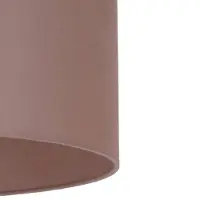 Duolla Lampenkap Roller Ø 40 cm, cappuccino, bruin / roest, Textiel / Stof / Zijde