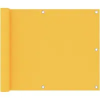 vidaXL Balkonscherm 75x600 cm oxford stof geel