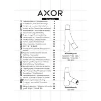 Axor Hansgrohe Axor Starck Organic 2-greeps fonteinkraan 24 cm met waste w+k Chroom