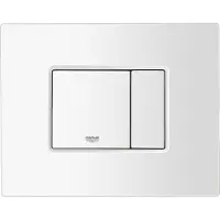 GROHE Bedieningspaneel Even - Kunststof - Alpine Wit - Tweeknops - 16,5x12cm