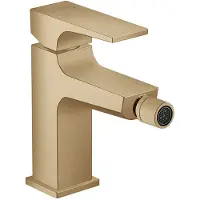Hansgrohe Metropol ééngreeps bidetmengkraan mer afvoerpluggarnituur, Brushed Bronze