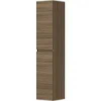 Ink Hoge Kast 169x35cm - Houten Keerlijst - 2 Deuren - Links/rechts - Front Vlak - Zuiver Eiken - Badkamermeubels, Kolom- En Zijkasten, Hoge Kasten