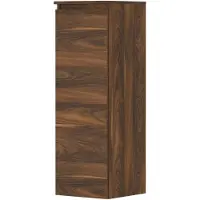 Ink Half Hoge Kast 106x35cm - Houten Keerlijst - 1 Deur - Links/rechts - Front Vlak - Noten - Badkamermeubels, Kolom- En Zijkasten, Halfhoge Kasten
