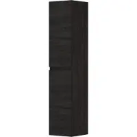 Ink Hoge Kast 169x35cm - Houten Keerlijst - 2 Deuren - Links/rechts - Front Vlak - Houtskool Eiken - Badkamermeubels, Kolom- En Zijkasten, Hoge Kasten