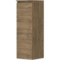 Ink Half Hoge Kast 106x35cm - Houten Keerlijst - 1 Deur - Links/rechts - Front Vlak - Naturel Eiken - Badkamermeubels, Kolom- En Zijkasten, Halfhoge