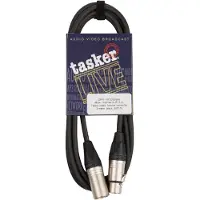 Tasker Luidsprekerkabel XLR 3-Pins Male - XLR 3-Pins Female 3.00 m Zwart
