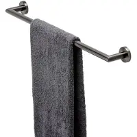 Geesa Nemox Handdoekrek 64.8cm Zwart metaal geborsteld 9165070960