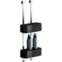 Geesa Doucherek Hangend Dubbel Frame 25 cm Zwart Chroom