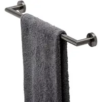 Geesa Handdoekrek Nemox 50 cm Geborsteld Zwart
