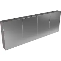 Mondiaz Cubb spiegelkast 200x70x16cm dark grey met 4 deuren