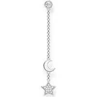 Thomas Sabo Dames-Enkel Oorbellen 925 Zilver 14 Zirkonia One Size Zilver 32017840
