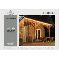 Anna's Collection Ijspegelverlichting Met 360 Lampjes Warm Wit 7,2 M
