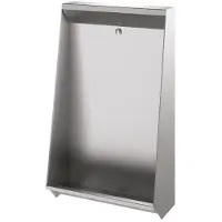 Delabie Staand inbouw urinoir L L.600 toevoer achteraan RVS 304 sat