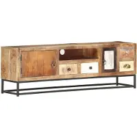 vidaXL Tv-meubel 120x30x40 cm massief gerecycled hout