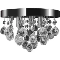 vidaXL Plafondlamp kroonluchterontwerp kristal chroom
