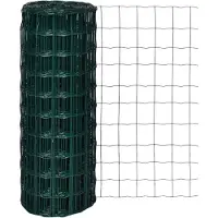vidaXL Euro hek 10x1,0 m staal groen