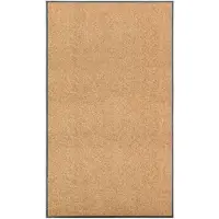 vidaXL Deurmat wasbaar 90x150 cm crème