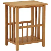 vidaXL Bijzettafel 45x35x55 cm massief eikenhout