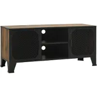 vidaXL Tv-meubel 105x36x47 cm metaal en MDF rustiek bruin