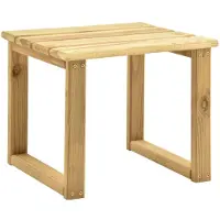 vidaXL Bijzettafel voor ligbed 30x30x26 cm geïmpregneerd grenenhout
