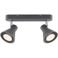 Nordlux Plafondlamp Eik 2-lichts grijs