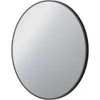 Linie Vivor rond badkamerspiegel zwart Ø 70 cm