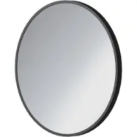 Linie Vivor rond badkamerspiegel zwart Ø 50 cm