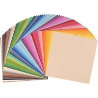 Vaessen creative Cardstock - Multipack - 30,5 x 30,5 cm - 60 vellen - Glad - 216 g