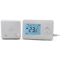 Quality Heating Wifi Klokthermostaat - CV ketel - thermostaat voor cv - draadloos - Digitaal - Aan/Uit - Wit QualityHeating