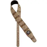 Gaucho Gitaarriem Cobra Series Snakeskin Bruin GST-205-BR