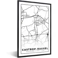 PosterMonkey Fotolijst incl. Poster - Castrop-Rauxel - Plattegrond - Kaart - Stadskaart - 20x30 cm - Posterlijst