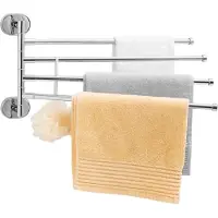 Viking Choice Handdoekhouder - wandmontage - 47x24 cm - chroom