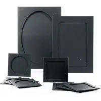 Paperfuel Papieren lijstjes - Zwart - 16 stuks